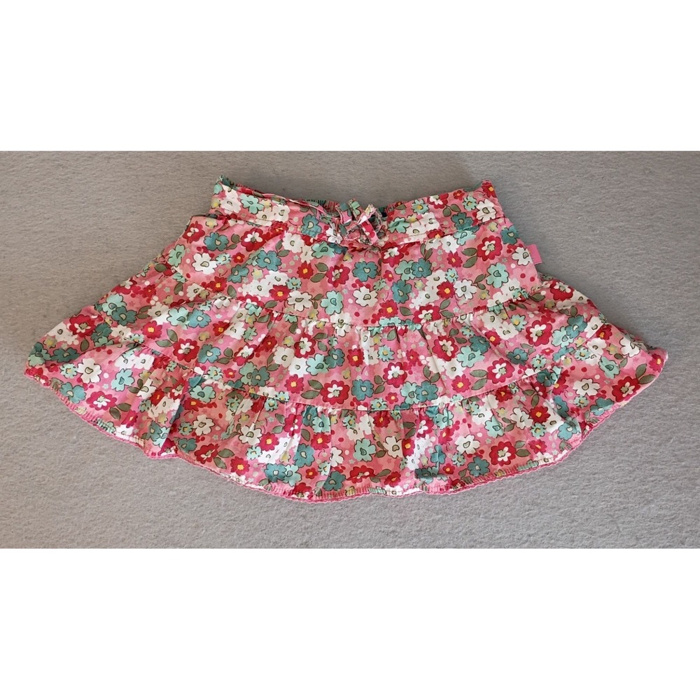 OshKosh B'Gosh Y2K Vtg Light Floral Skirt Bloomers Sz 12 Months,Pink White Green